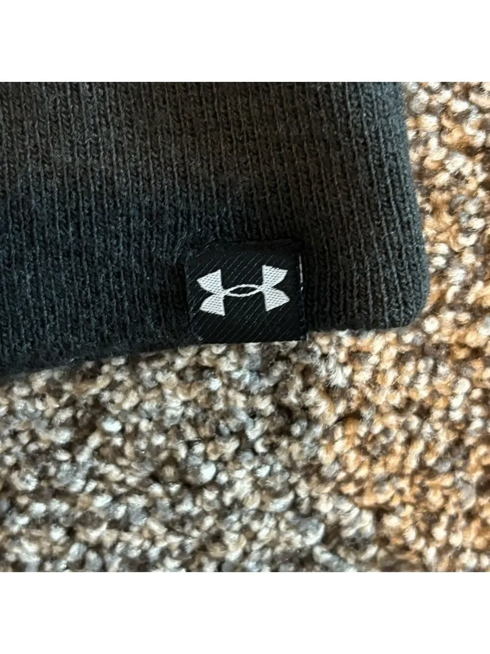 Kids Youth Under Armour Gray and Black Beanie